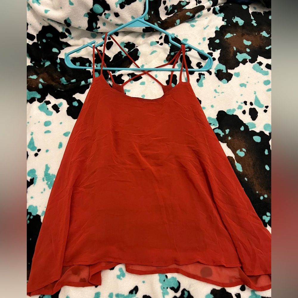 Elegant Red Women's Top